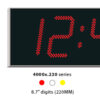 4000x.220 large commercial and industrial digital clocks with 220mm (8.7") digits