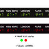 4740N/X.025 Small Time Zone Clock <br> <center>25mm (1")   digits