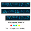 Wharton 4500 series calendar clocks with day and date