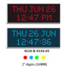 Wharton large series calendar clocks with day and date - 120mm (4.7") characters