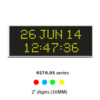 Wharton 4520, 4530 & 4570 day date wall clocks - 50mm (2") digits