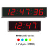 4000x.057 LED wall clocks with 57mm (2.3") digits